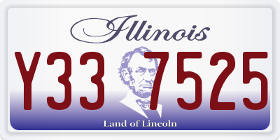 IL license plate Y337525
