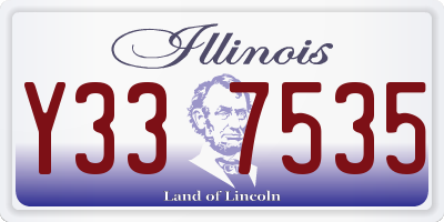 IL license plate Y337535