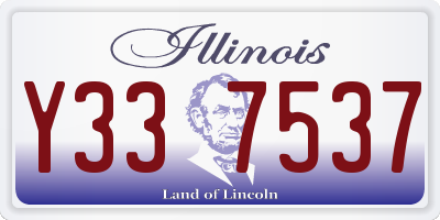 IL license plate Y337537