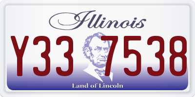 IL license plate Y337538