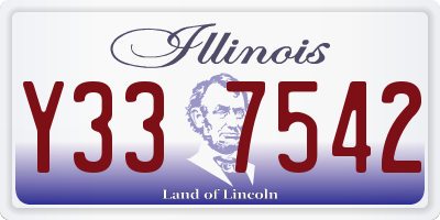 IL license plate Y337542