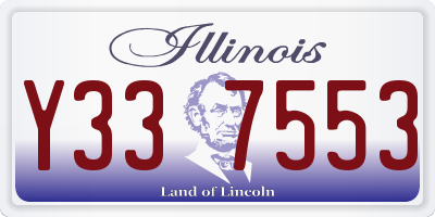 IL license plate Y337553