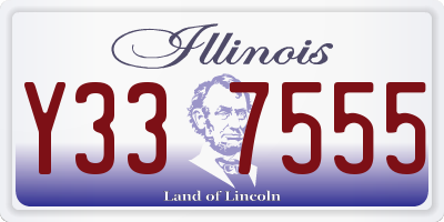 IL license plate Y337555