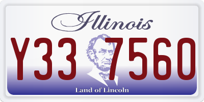 IL license plate Y337560