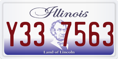 IL license plate Y337563