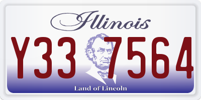 IL license plate Y337564