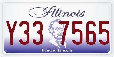 IL license plate Y337565
