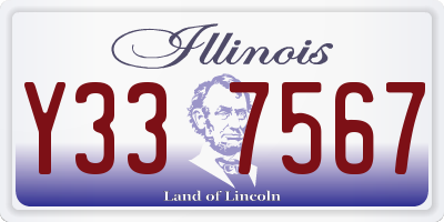 IL license plate Y337567