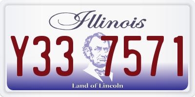 IL license plate Y337571