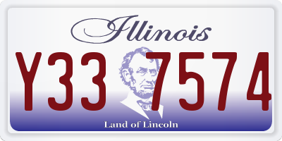 IL license plate Y337574