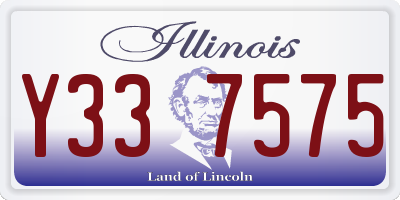 IL license plate Y337575