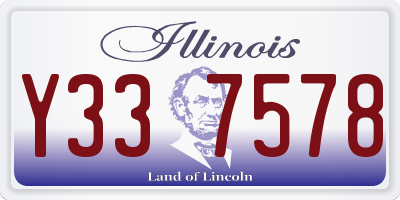 IL license plate Y337578