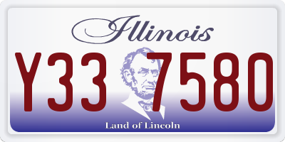 IL license plate Y337580