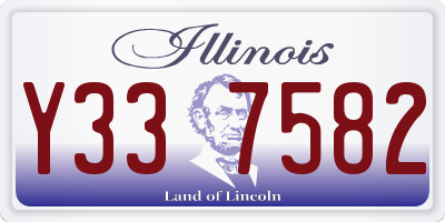 IL license plate Y337582