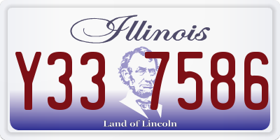 IL license plate Y337586