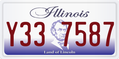 IL license plate Y337587