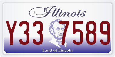 IL license plate Y337589