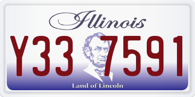 IL license plate Y337591