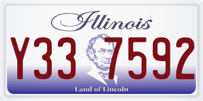 IL license plate Y337592