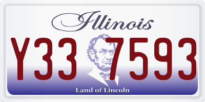 IL license plate Y337593