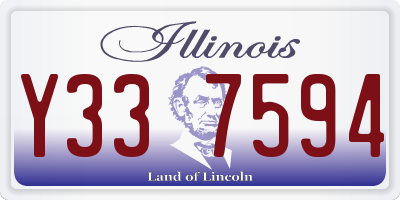 IL license plate Y337594