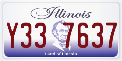 IL license plate Y337637
