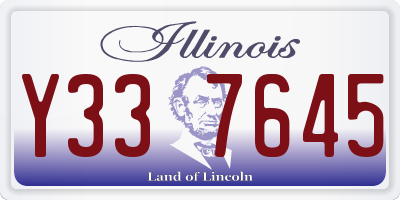 IL license plate Y337645