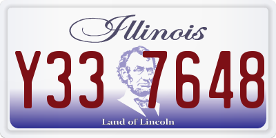 IL license plate Y337648