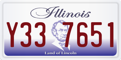 IL license plate Y337651