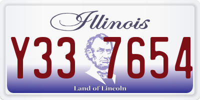 IL license plate Y337654