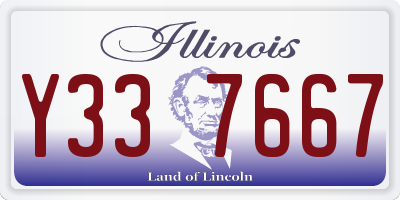 IL license plate Y337667