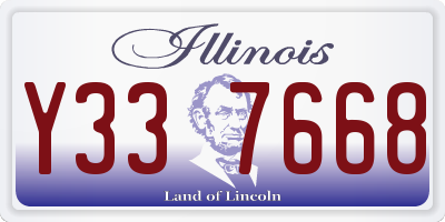 IL license plate Y337668