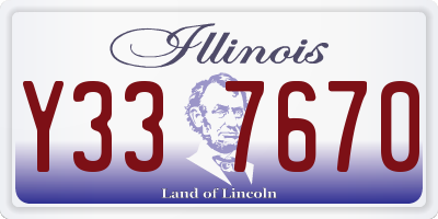 IL license plate Y337670