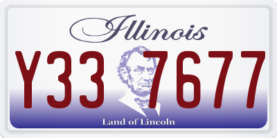IL license plate Y337677