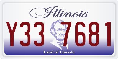 IL license plate Y337681