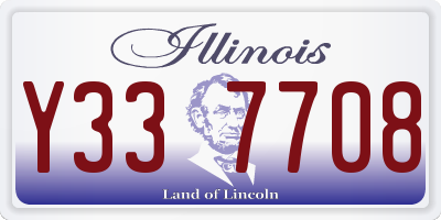 IL license plate Y337708
