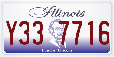 IL license plate Y337716