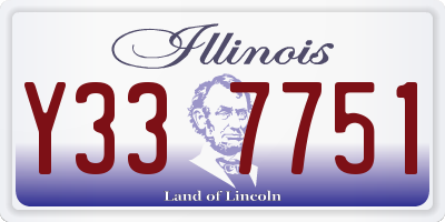 IL license plate Y337751