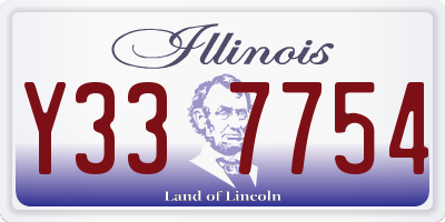 IL license plate Y337754