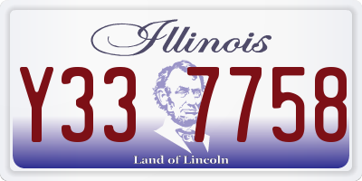 IL license plate Y337758
