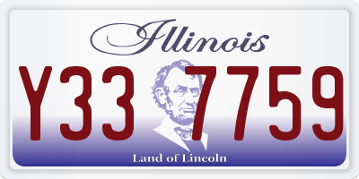 IL license plate Y337759