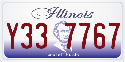 IL license plate Y337767