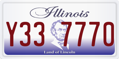IL license plate Y337770