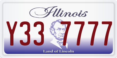 IL license plate Y337777