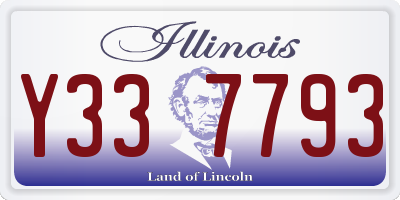 IL license plate Y337793