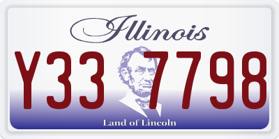 IL license plate Y337798
