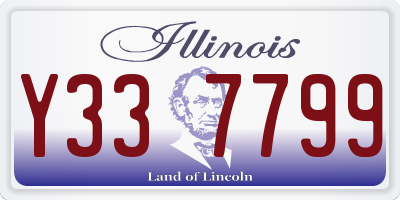 IL license plate Y337799