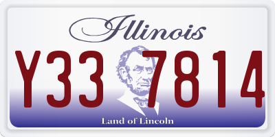 IL license plate Y337814