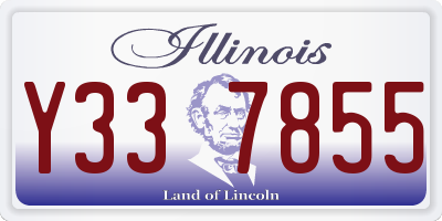 IL license plate Y337855