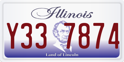 IL license plate Y337874